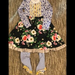 Mustard Pie dress with matching leggings